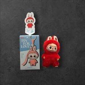 [AUTHENTIC] Pop Mart Labubu – Pin for Love Plush Pendant - “X”